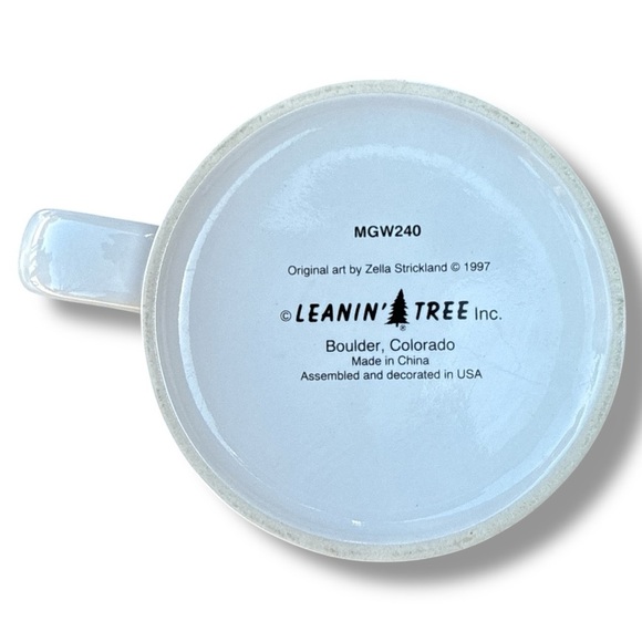 Vintage 90s Leanin’ Tree Horse Design White Coffee Tea Mug Nag Horse Humor - Picture 7 of 7